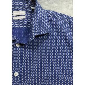 Michael Kors Shirt Mens L 16/16.5 Neck 34/35 Sleeve Slim Fit Dress Button Down